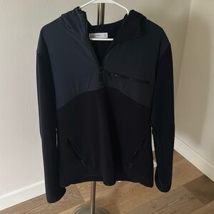 Hill City half zip hoodie Color block Navy